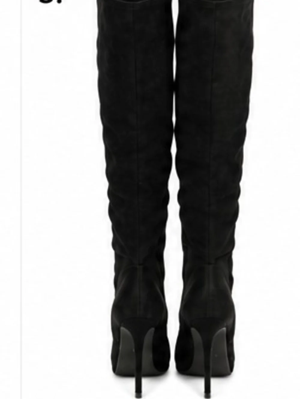 VENUS Black Over-the-Knee Stiletto Boots